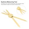 Compass Eyebrow Ruler, Adjustable Accurate Positioning Eyebrow Stencil Ruler, Stainless Steel Material Brow Measuring Tool Permanent Tattoo Makeup Shaping Tool