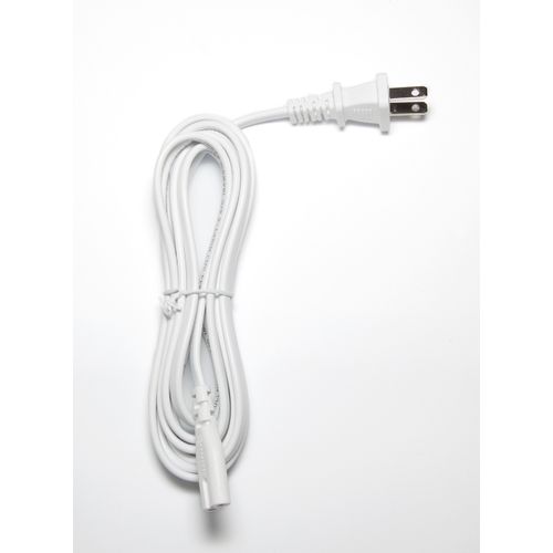 OMNIHIL [UL Listed] White 8 Foot Long AC Power Cord Compatible with Bell + Howell Super Bright Light Bar