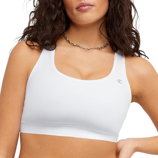 Champion Women's Absolute Eco Sports Bra, White, Small