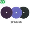 3D Spider 6.5" Complete Set Cutting Polishing and Finishing Pads