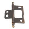 Hafele Non-Mortise Solid Brass Butt Hinge Antique Brass Minaret Tip 351.95.180