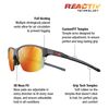 Julbo Unisex Split Sunglasses, black/red, Unit size