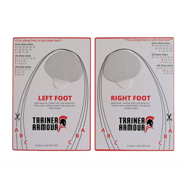 Big Toe Hole Preventer for Running Shoes and Fabric Footwear. Black self-Adhesive Patches with a Clever applicator. Strong and unnoticeable When Fitted. Also for Footwear Repair