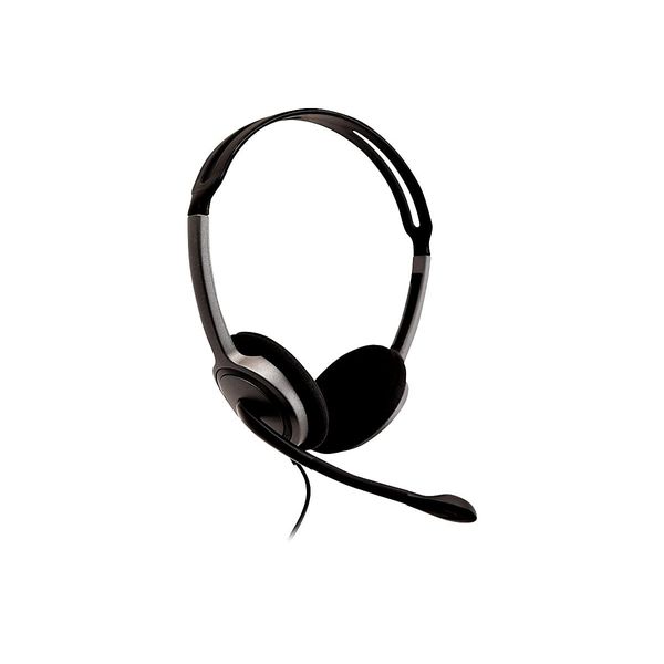 V7 HA212 Lightweight Stereo Headset with Microphone - Black & Grey