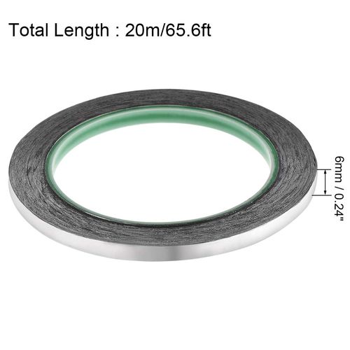 Uxcell 6mm Aluminum Foil Tape High Temperature Tape for HVAC,Sealing,Patching Hot and Cold Air Ducts Adhesive Tape 20m/65ft