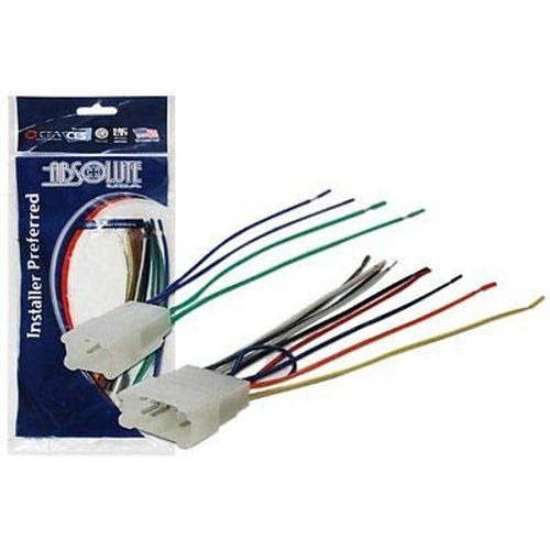 Absolute USA H950/1761 Radio Wiring Harness for Toyota 1987-2008 Power 4 Speaker (70-1761, TWH-950)