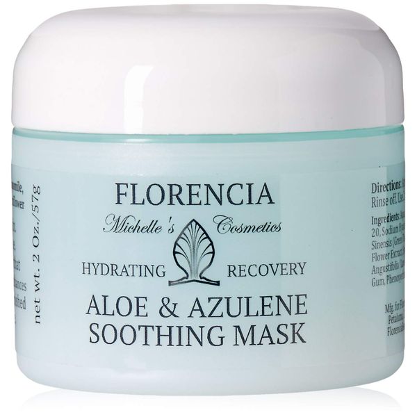 Florencia Aloe & Azulene Soothing Hydrating Gel Mask, Hydrating Recovery, 2 Fluid Ounce