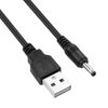 Charger Cable Replacement for Fairywill, Dnsly, Vekkia, Gloridea Electric Toothbrush - USB DC Charging Cord 5ft Black (2-Pack)