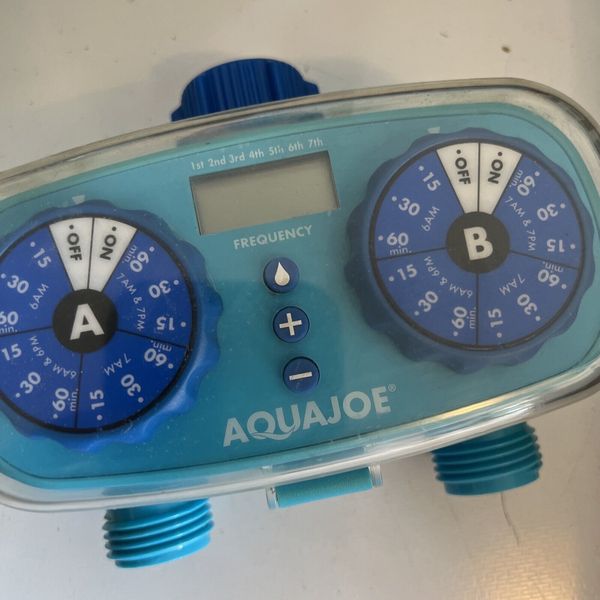 Aqua Joe 2-Zone Electric Water Timer W/ 13 Preset Programs AJ-ET2Z Open Box