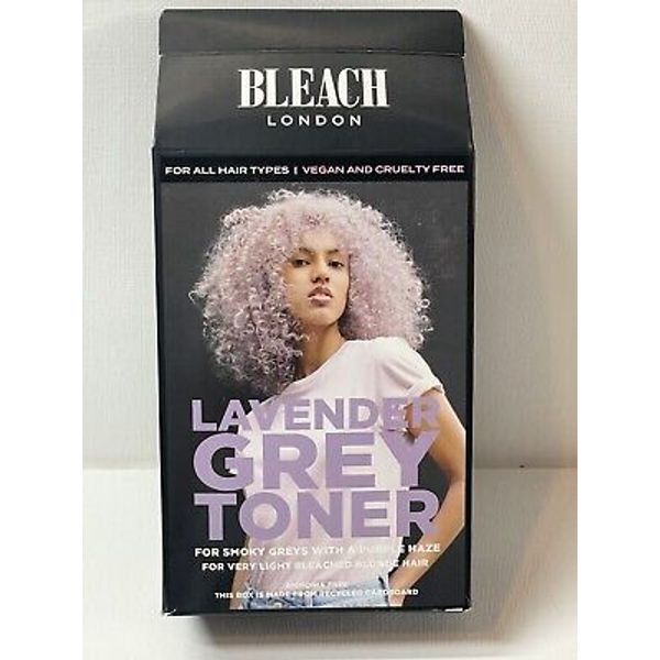 New Bleach London Semi-Permanent Hair Toner Lavender Grey One Application