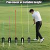 TOAINRSI Adjustable Golf Tee Height Tool, Golf Training Aid, Precision Tee Height Setter for Consistent Swings（4 Pack）
