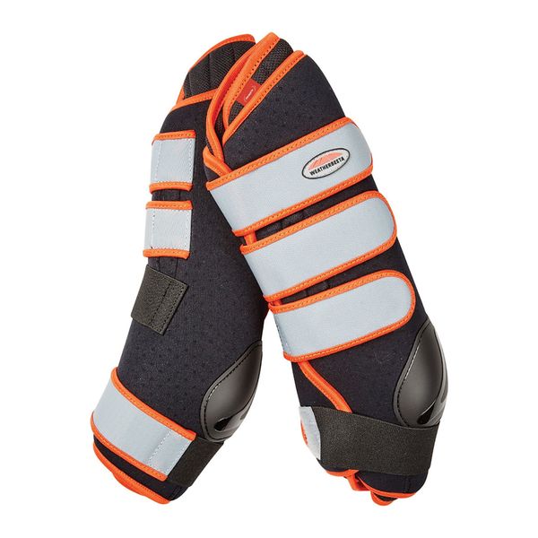 WeatherBeeta Therapy-Tec Stable Boot Wraps, Black/Silver/Red, Full