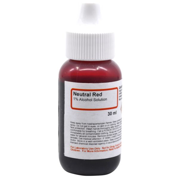 Neutral Red, 1% Alcohol Solution, 1 fl oz (30mL) - Innovating Science