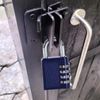 HRLORK Combination Padlock 3 Packs School Locker Lock Outdoor Weatherproof Digit Padlock Resettable Code Lock Blue