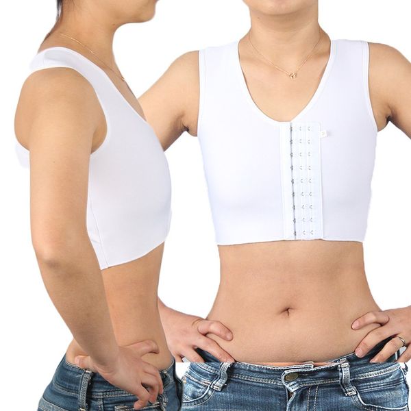 Functional Inner Wear, Bust Down, Sports Bra, Chest Crushing, Back Correction, an-o (S, White)