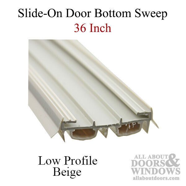 Door Sweep For 36 Inch Doors Bulb Style Weather Seal Slide On Bottom Sweep