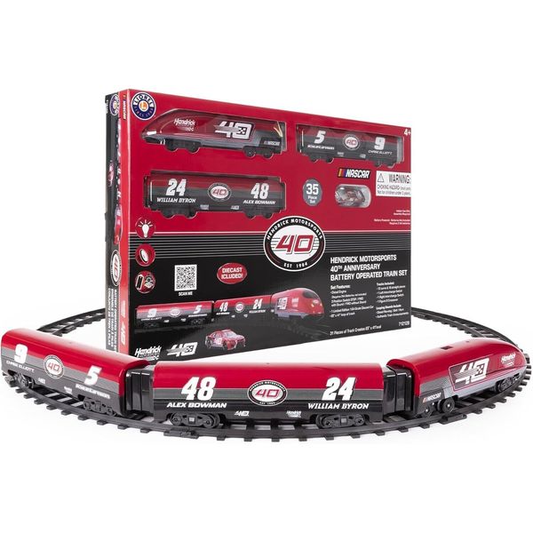 Hendrick 40th Anniversary 2024 MRTP 28-Piece Battery-Operated Diecast Train Set