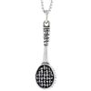 Sterling Silver Tennis Racket Charm, 1 1/16 inch Tall