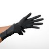 Salon Care 10ct Medium Black Nitrile Gloves, Optimal Tactile Usage, Durable & Disposable
