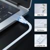 BAHIWOM Cat8 40 Gbit/s Ethernet Cable 2m (10 Pack), Flat 2000 MHz Network Gigabit Patch Cable, Compatible with Router, Modem, PC, Laptop - White