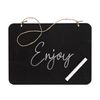 Unique 41056 Hanging Chalkboard Sign, Black