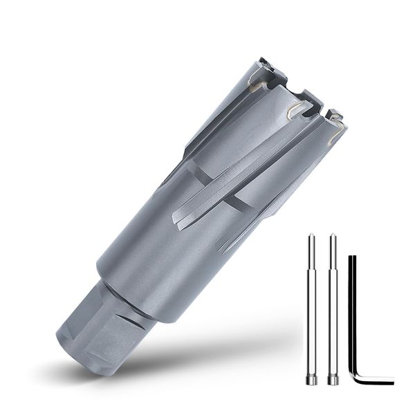 1-1/4" x 2" Annular Cutter with Weldon Shank,Carbide Tip Annular Drill Bit fo...