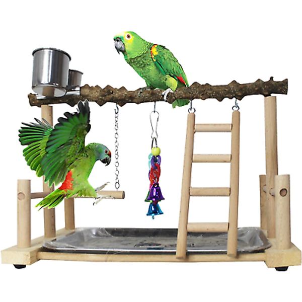 PINVNBY Bird Playground Birdcage Playstand Pet Bird Perch Platform Stand Parrot