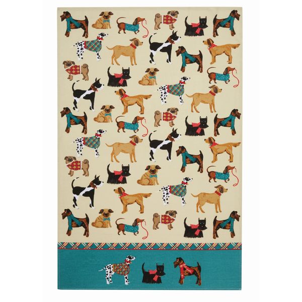 Ulster Weavers Hound Dog Tea Towel, 100% Cotton - With Cute Dog Animal Print Design - Kitchen and Cooking Gifts for Bakers & Chefs - Homeware & Kitchenware Range