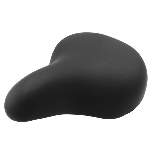 NOGUCHI Bicycle Saddle, Large, Fluffy Saddle, Compatible with Electric Bicycles, Black