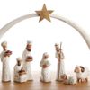 Dear Holidays White Arch Tabletop Nativity Set