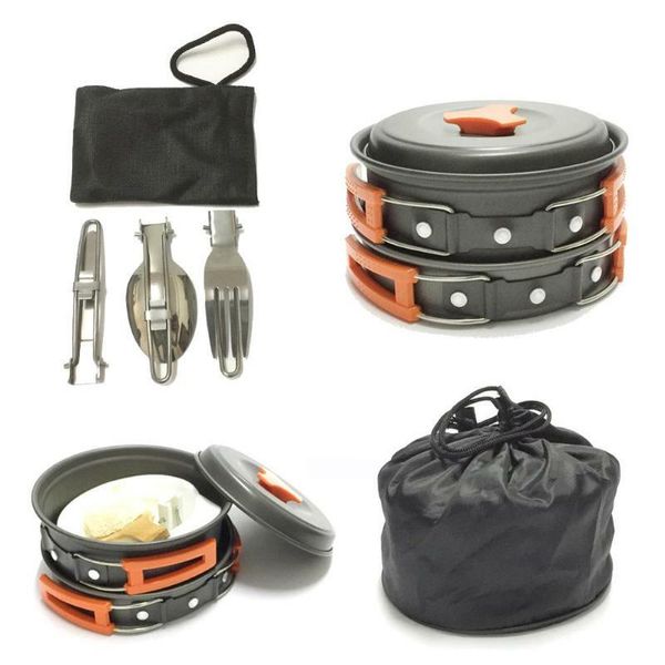 12 Piece Camping Cookware Set - Portable Mess Kit By Sirius Survival