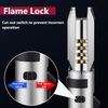 Large Torch Lighter, Windproof Butane Lighters with Flame Adjustable, Refillable, Jet Flame, Flame Switch Lock, Cool Lighter for Men.(Gas Not Include) (Red)