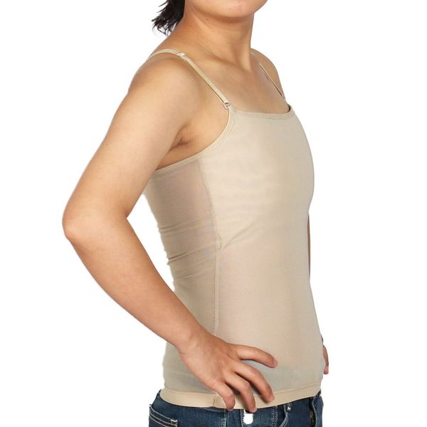 Camisole Style Sports Bra Chest Killing Pan Shirt Black Beige 2 Colors 5 Sizes , , , biege,