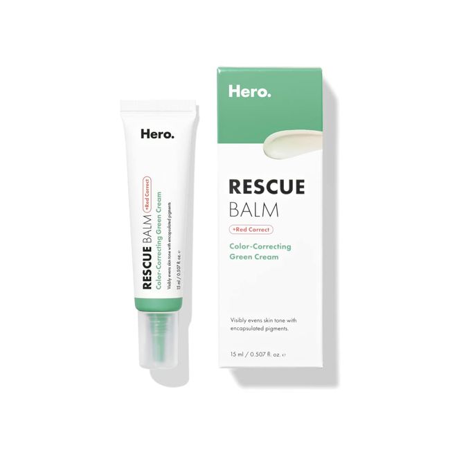 Rescue Balm + Red Correct PostBlemish Recovery Cream von Hero Cosmetics Intensiv pflegend und beruhigend für trockene, rot aussehende Haut nach einer Hautunreinheit, dermatologisch getestet und