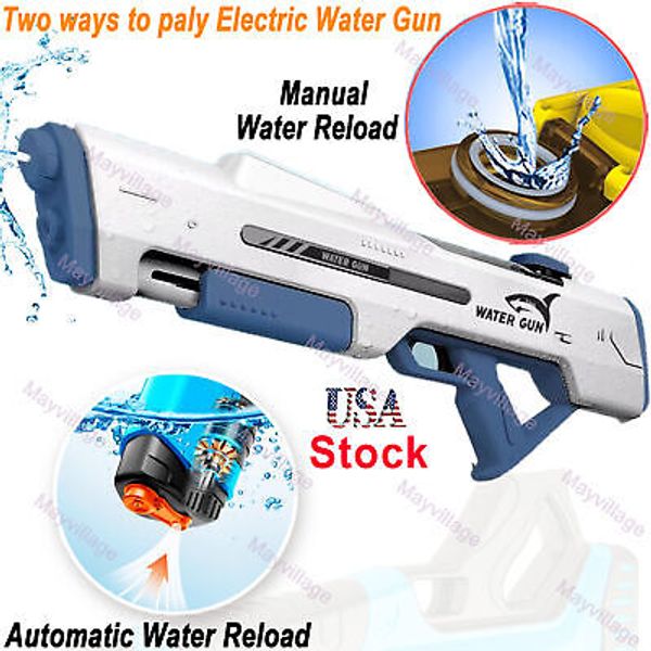 NEW Electric Water Gun for Adults Kids Toy Automatic Water Gun up to 32Ft Range