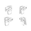 [REC MOUNT+ / REC MOUNT Plus] Rotating Clip Mount [R+Clip2] "Mount Only, Special Case Required" (Black)