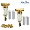 2 Pack Spin Down Sediment Water Filter Whole House Water Pre-Filter System 40μm