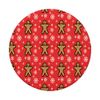 Christmas Wrapping Paper Case Gingerbread Man Snowflake PopSockets Swappable PopGrip
