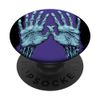 Chilling Contours: Dark Art Hands Graphic Design PopSockets Swappable PopGrip
