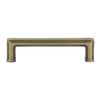 Nostalgic Warehouse Carre' Handle Pull 4" On Center in Antique Brass