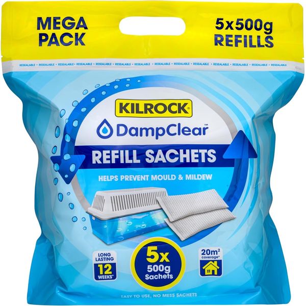 Kilrock Damp Clear Moisture Trap Refill (5 x 500g)