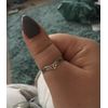 Solid 925 Sterling Silver Wishbone Pattern Ring in sizes G-Z (V)