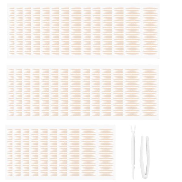 ALLY-MAGIC Double Eyelid Tapes 2400 Pieces Natural Invisible Fiber Eyelid Tape for Droopy Uneven Mono Y2-LSSYPT
