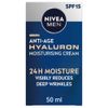 NIVEA MEN Hyaluron Face Cream (50ml), Anti Wrinkle Cream Reduces Deep Wrinkles, Men's Anti Ageing Cream,Strengthens Skin Elasticity