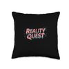 Funny Reality Quest Throw Pillow