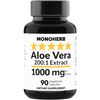 MONOHERB Aloe Vera 1000 mg - 200x Extract - 90 Capsules