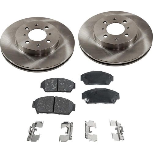 AEDNX Front Brake Disc Rotors and Pads Kit (Cast Iron) 16927152