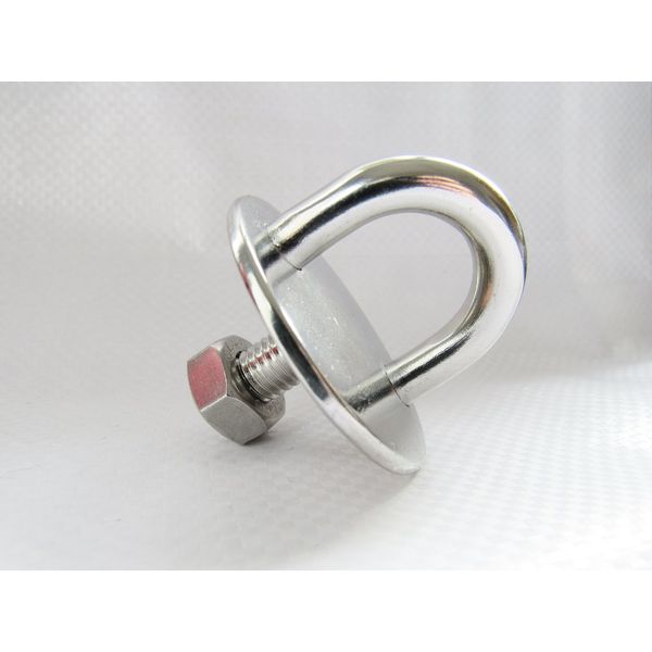6MM Stainless Steel Round Eye Plate with M8 Screw Thread & Nut