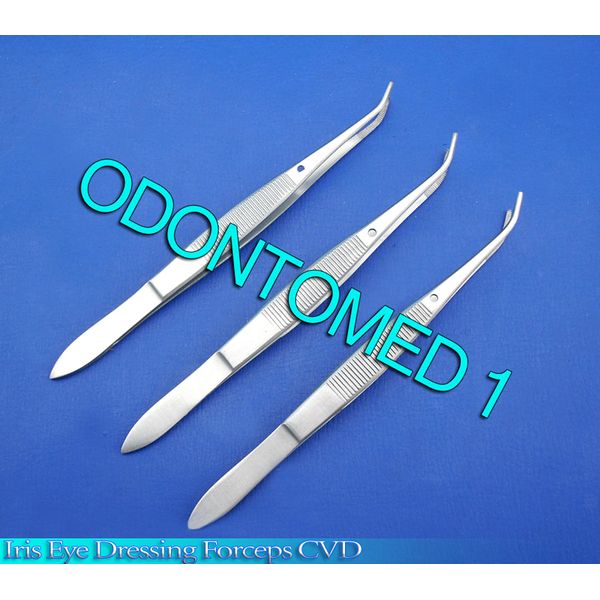 12 IRIS EYE DRESSING FORCEPS 4" CVD SURGICAL INSTRUMENTS