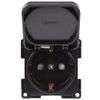 C-Line Presto Inprojal CBE Schuko Socket + Hinged Lid 220/230 Volt Black